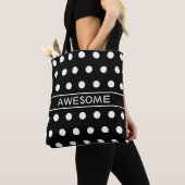 Elegante Black & White Tote Tasche (Von Nahem)
