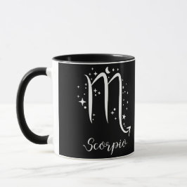 Elegante Black Zodiac-Zeichen-Tasse Tasse