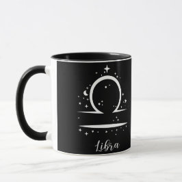 Elegante Black Zodiac-Zeichen-Tasse Tasse