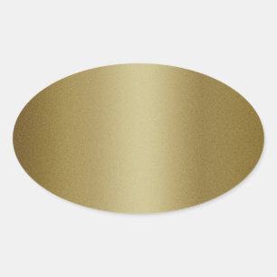 Elegante Blank Gold Glitzer Siegel Ovaler Aufkleber