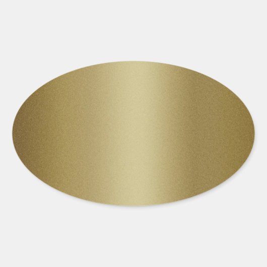 Elegante Blank Gold Glitzer Siegel Ovaler Aufkleber (Vorderseite)