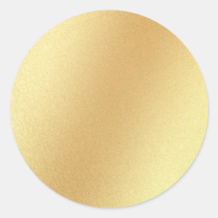 Elegante Blanko-Vorlage Faux-Gold Glitter Glamourö Runder Aufkleber