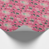 Elegante Blasen auf irgendeiner Farbe Geschenkpapier (Ecke)