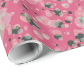 Elegante Blasen auf irgendeiner Farbe Geschenkpapier (Rolleneckpunkt)