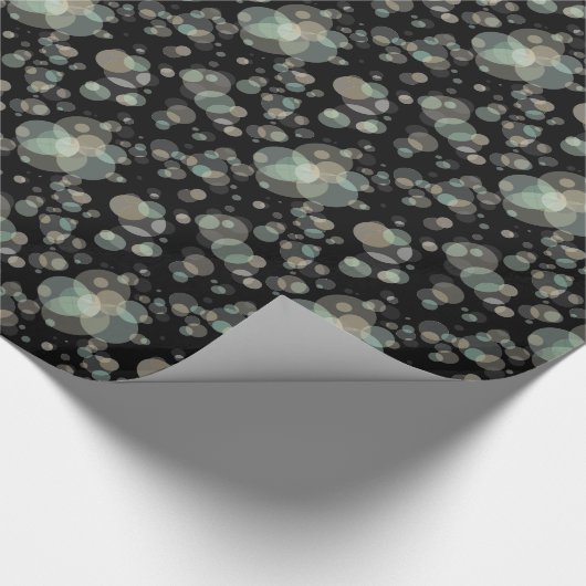 Elegante Blasen irgendeine Farbe Geschenkpapier (Ecke)