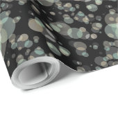 Elegante Blasen irgendeine Farbe Geschenkpapier (Rolleneckpunkt)