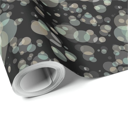 Elegante Blasen irgendeine Farbe Geschenkpapier (Rolleneckpunkt)