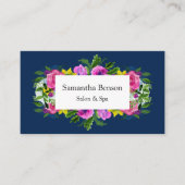 Elegante Bläsernavy Blauer Strahlerblut Terminkarte (Vorderseite)