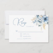 Elegante Bläserner Frühling Hochzeit RSVP Karte (Vorderseite)