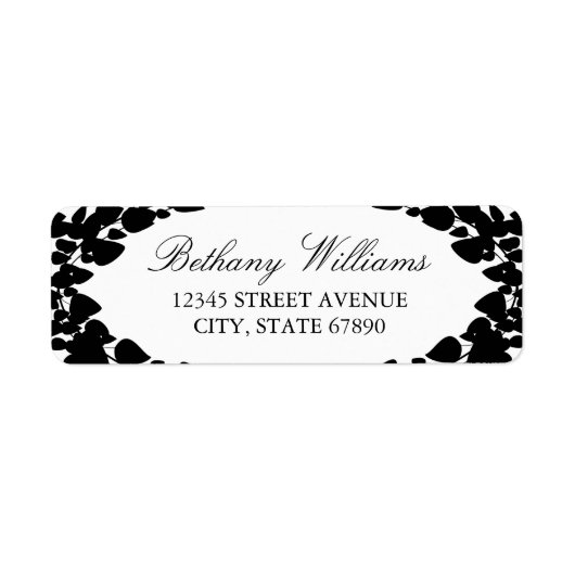 Elegante Blätter Adresslisten (Vorne)