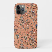 Elegante Blätter Berries Orange Wasserfarben Case-Mate iPhone Hülle (Rückseite)