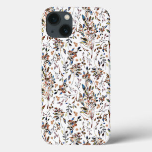 Elegante Blätter Berries Weißes Wasserfarben Case-Mate iPhone Hülle