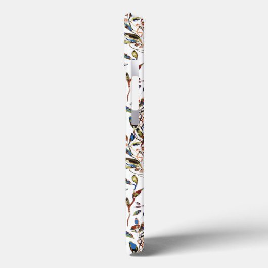 Elegante Blätter Berries Weißes Wasserfarben Case-Mate iPhone Hülle (Rückseite / Links)