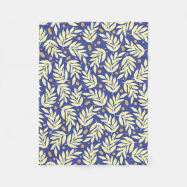 Elegante Blätter Fleece Blanket, kleine 30" x 40"