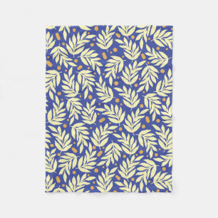Elegante Blätter Fleece Blanket, kleine 30" x 40"
