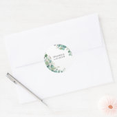 Elegante Blätter für Aquarellfarben Sticker (Umschlag)