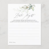 Elegante Blätter Goldene Landschaft (Vorderseite)