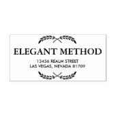 Elegante Blätter Gummistempel (Prägung)