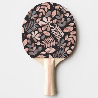 Elegante Blätter im Herbst: Pastellgeometrisch Tischtennis Schläger