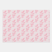 Elegante Blätter in Pastellfarben Pink (Vorderseite)