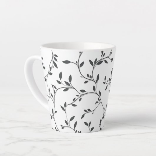 Elegante Blätter Milchtasse (Linke Ecke)