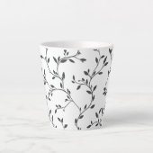 Elegante Blätter Milchtasse (Vorderseite)