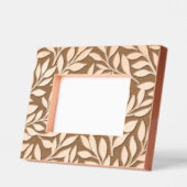 Elegante Blätter mit floraler Note Moderner Chic Geätzte Rahmen (Links)