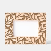 Elegante Blätter mit floraler Note Moderner Chic Geätzte Rahmen (Vorderseite)