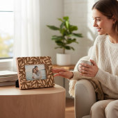 Elegante Blätter mit floraler Note Moderner Chic Geätzte Rahmen
