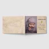 Elegante Blätter Orthodoxe Christliche Taufe Gast Gästebuch (Voll)