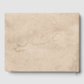 Elegante Blätter Orthodoxe Christliche Taufe Gast Gästebuch (Rückseite)