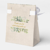 Elegante Blätter Orthodoxe Christliche Taufe Geschenkschachtel (Rückseite)