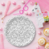 Elegante Blätter Pappteller (Party)