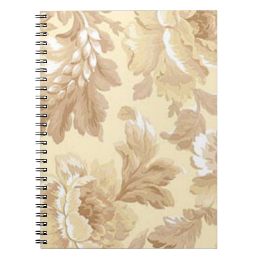 Elegante Blätter Spiral Notebook Notizblock (Vorderseite)