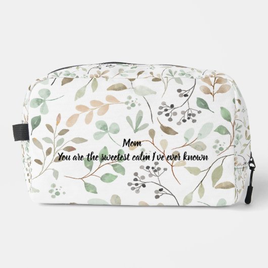 Elegante Blätter-Tasche Waschbeutel (Vorderseite)