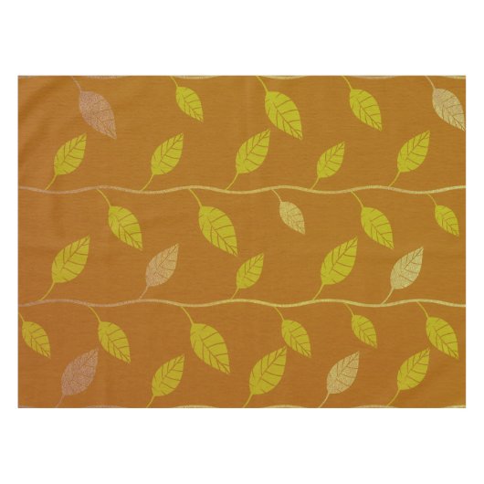 Elegante Blätter und Reben Musterpapier Textur| Tischdecke (Vorderseite (Horizontal))