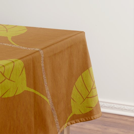 Elegante Blätter und Reben Musterpapier Textur| Tischdecke (Beispiel)