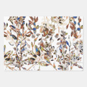 Elegante Blätter Wasserfarben Berries Flora (Vorderseite)