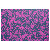 Elegante Blau- und Hot-Pink-Damaskus Stoff (Fat Quarter (45,7 x 55,9 cm))