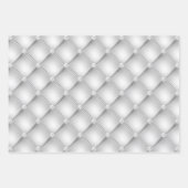 Elegante blau-weiße Diamant-Tufterns Geschenkpapier Set (Vorderseite 3)