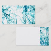 Elegante blaue Baumzweige Visitenkarte (Vorne/Hinten)