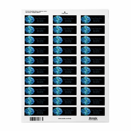 Elegante blaue Blume Blumenhydrangea (Vorne)