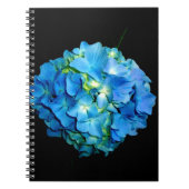 Elegante blaue Blume Blumenhydrangea Notizblock (Vorderseite)