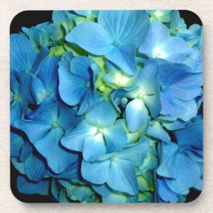 Elegante blaue Blume Blumenhydrangea Untersetzer