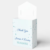 Elegante blaue Blume - individuelle Hochzeit Geschenkschachtel (Geöffnet)