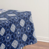 Elegante Blaue Blumen Chinoiserie Tischdecke (Beispiel)