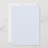 Elegante Blaue Blumige Muttertags-Teeparty  Einladung (Rückseite)