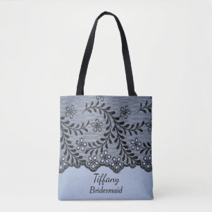 Elegante blaue Brautjungfer Tasche