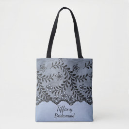Elegante blaue Brautjungfrau Tasche