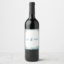 Elegante blaue florale Hochzeit